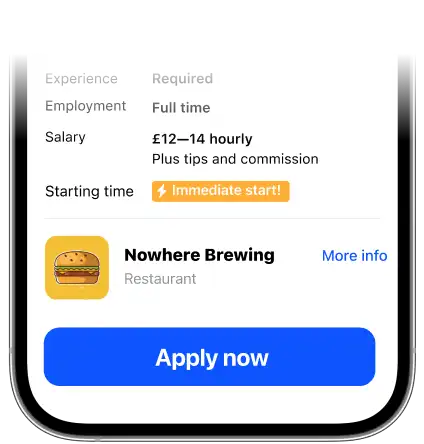 Apply in a
single tap
